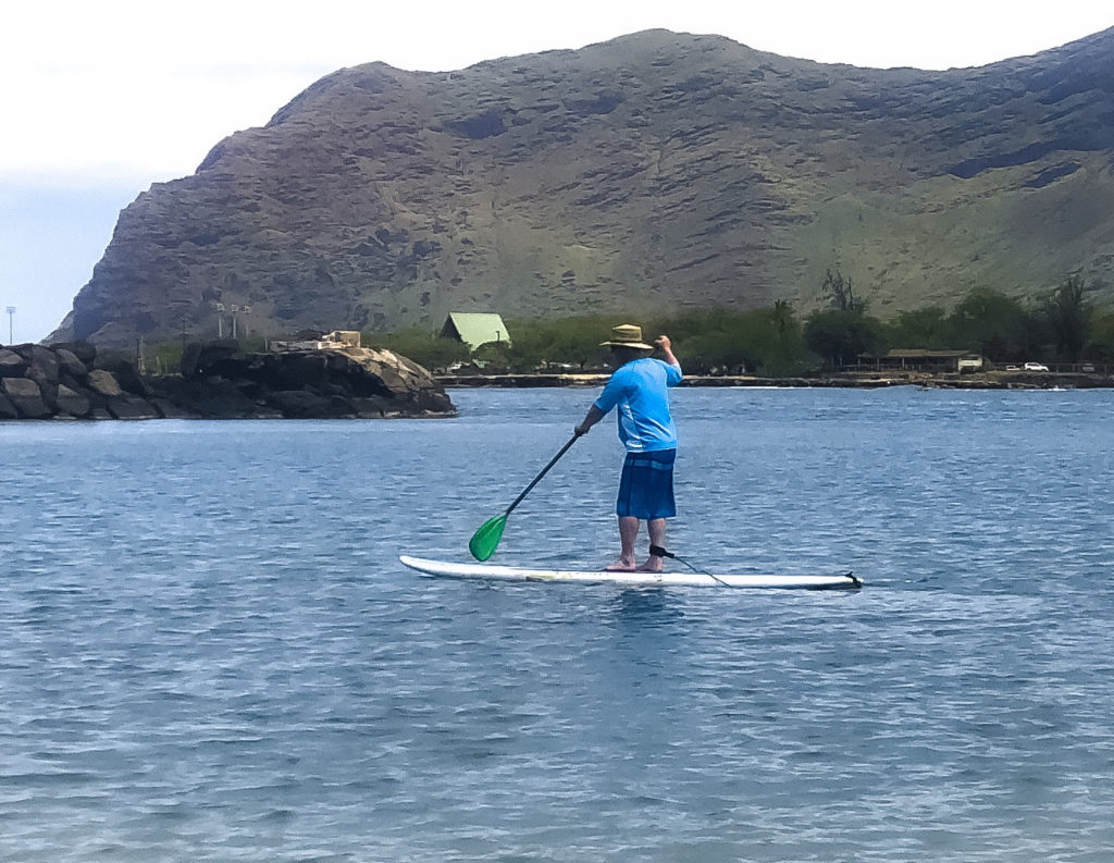 Oahu , Hawaii paddle boarding 