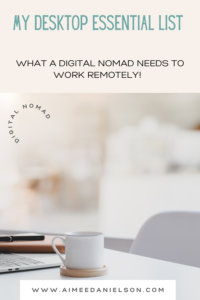 Digital Nomads Remote work desktop