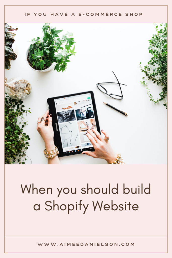 Shopify Website, building