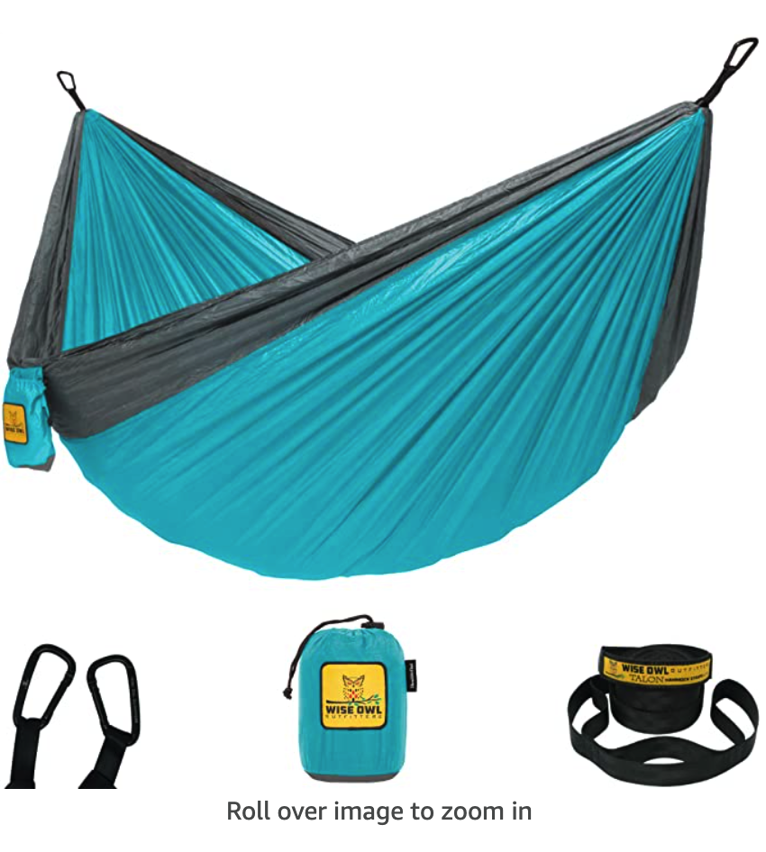 Wise Owl Outfitters Hammock Camping Double & Single with Tree Straps - USA Based Hammocks Brand Gear, Indoor Outdoor Backpacking Survival & Travel, Portable